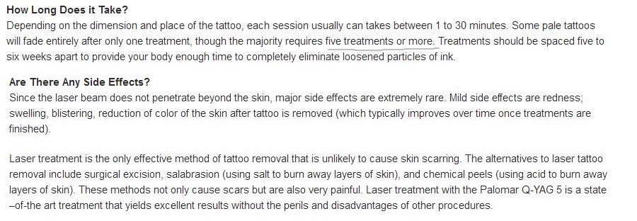 removing tattoos